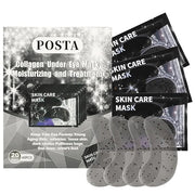 POSTA 20Pairs 40Pcs Collagen Eye Mask, Glitter Under Eye Patches for Dark Circles and Puffiness, Hydrating Eye Skincare Re...