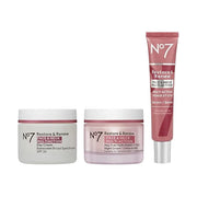 No7 Restore & Renew Face & Neck Multi Action Skincare System - SPF 30 Day Cream with Vitamin C & Collagen Peptides + anti-...