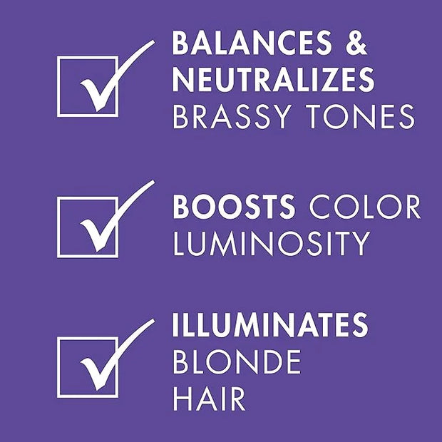 Nexxus Blonde Assure Purple Shampoo & Conditioner Color Assure 2 Pack Blonde, Bleached & Silver Hair Color Shampoo & Condi...