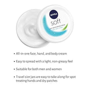 TINY SEED 6-Pack Travel Kit: Soft Cream Travel Size (0.84 oz each). Soft Moisturizing Cream for Face, Hands, and Body. Inc...