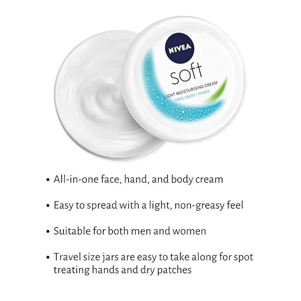 TINY SEED 6-Pack Travel Kit: Soft Cream Travel Size (0.84 oz each). Soft Moisturizing Cream for Face, Hands, and Body. Inc...