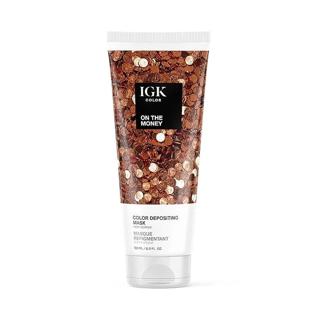 IGK Hair Gloss Toner & Color Depositing Mask | Coopery Semi-Permanent | Vegan + Cruelty Free | On The Money - Product Image