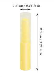 0.14oz Empty Flavored Lip Balm Container (Yellow)