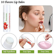 50 Pcs Fruit Flavors Lip Balm Supplies