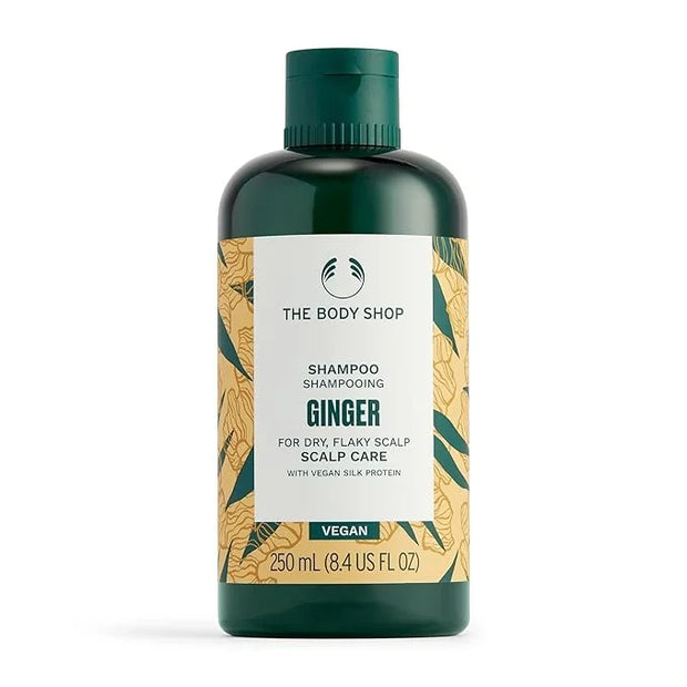 The Body Shop Ginger Scalp Care Shampoo – For Dry, Flaky Scalp – With Vegan Silk Protein – 250ml - Product Image