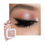 Kaely Pressed Single Eyeshadow Makeup, Champagne Shimmer Highly Pigmented Monochrome Eye Shadow Palette, Waterproof Neutra...