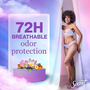 Secret Fresh Antiperspirant Deodorant for Women, 72hr Breathable Sweat & Odor Protection, Instant Freshness & Gentle, PH B...