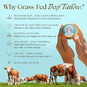 Eat My Face Tallow Face Moisturizer - Beef Tallow for Face Neck & Body, Beef Tallow Moisturizer, Organic Beef Tallow Face ...