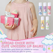 100 Pcs Unicorn Party Favors Lip Supplies