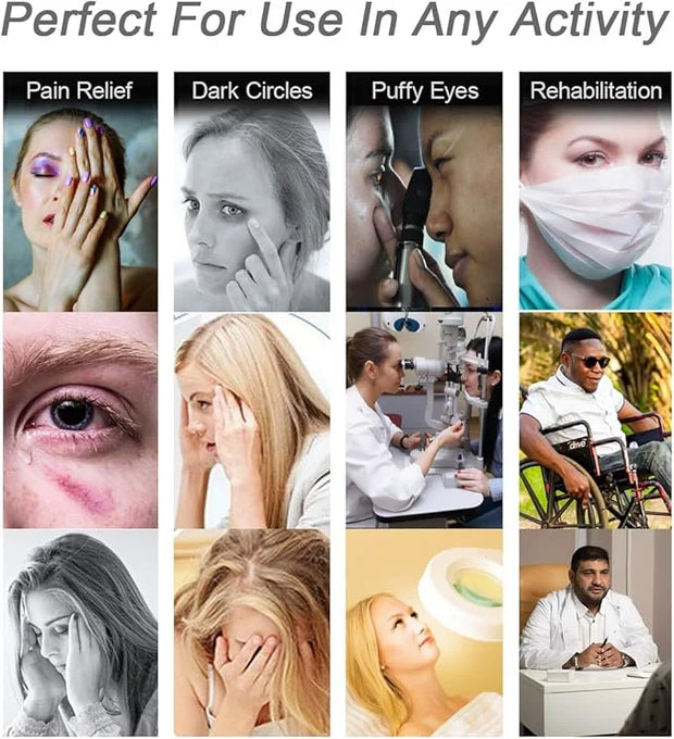 Under Eye Patches for Puffy Eyes, Reusable Ice Gel Eye Pad Cooling Eye Patch Hot Cold Therapy Eye Mask 8 Pack - Product Image