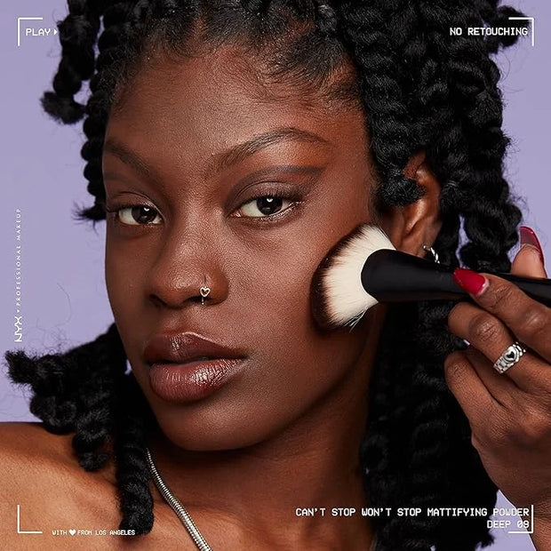 NYX PROFESSIONAL MAKEUP Can't Stop Won't Stop Mattifying Pressed Powder - Deep - Product Image