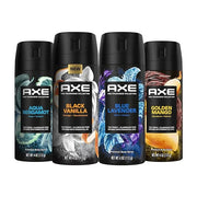 AXE Fine Fragrance Collection Premium Deodorant Body Spray for Men - Variety Pack - Blue Lavender, Aqua Bergamot, Golden M...