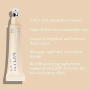 KYDA Mineral Sunscreen Eye Cream, SPF 35, 3-in-1 Under Eye Cream for Dark Circle and Fine Lines - Product Image