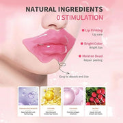 32 Pairs Lip Masks with Eye Mask, 24K Collagen Under Eye Patches for Dark Circles and Puffy Eyes, Reduce Lip Wrinkles, Ant...