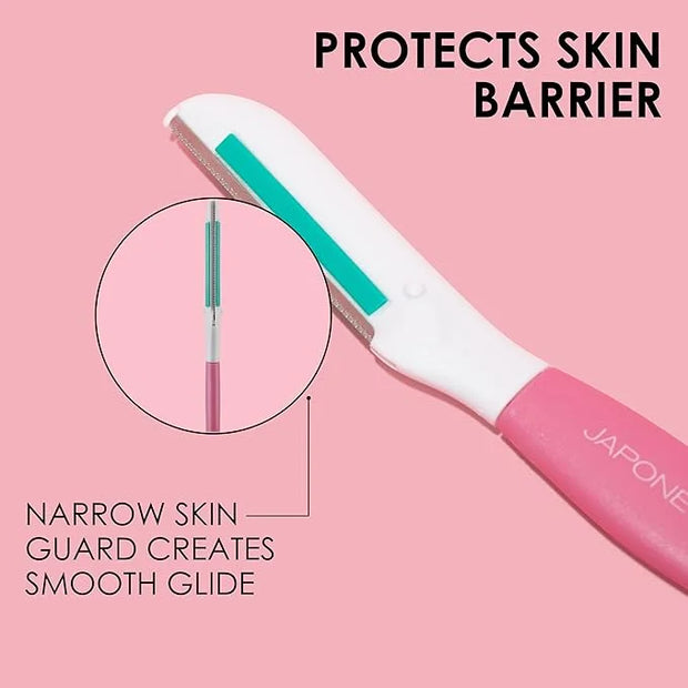 Japonesque Dermaplaner with Soothing Aloe Comfort Strip - Facial Dermaplane Razor, Skin Tool with Ultra Precision Blade fo...