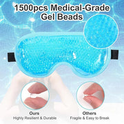 2 Pcs Gel Eye Mask Cooling Ice Eye Puffy Masks Reusable Hot Cold Compress Eyes Mask for Men Women Dry Itchy Eyes Bags Puff...