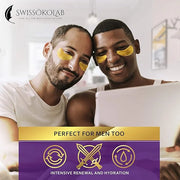 SWISSÖKOLAB Under Eye Patches For Puffy Eyes 24k Gold Eye Mask Dark Circles And Puffiness Collagen Eye Gel Pads Moisturizi...