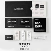 Mens Skin Care Kit 5 Piece Deluxe Facial Skincare Routine Gift Set, Anti Aging Korean Skin Care for Men: Enzyme Powder Fac...