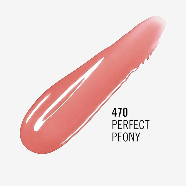 Rimmel London Stay Glossy, 470 Perfect Peony, Lip Gloss, Non-Sticky, Color and Shine, Up To 6-Hour Wear, Precise Applicato...