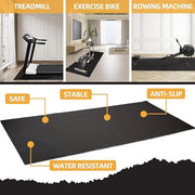 High Density Home Gym Treadmill Exercise Bike Equipment Mat 1/4" Thick, - Product Image