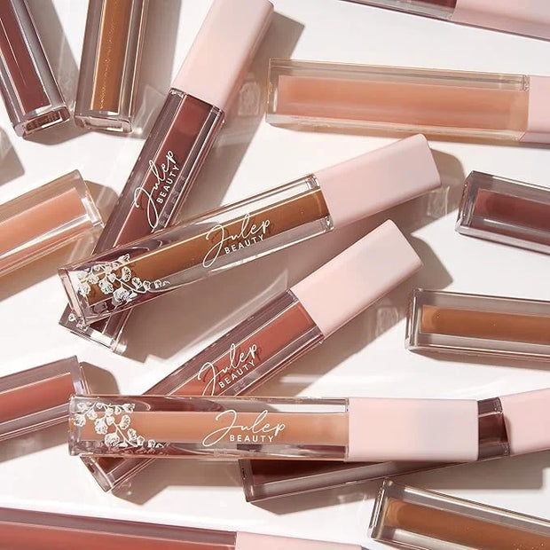 Julep So Plush Hydrating Lip Gloss Trio - High-Shine Hydrating Lightweight Lip Color - Non-Sticky Formula - Vitamin E Soot...