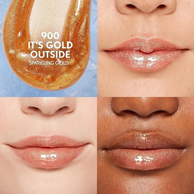 Covergirl Clean Fresh Yummy Plumper Lip Gloss, 900 It's Gold Outside, Shiny, Vegan Formula, Easy to Apply, Minty Flavor, 0...