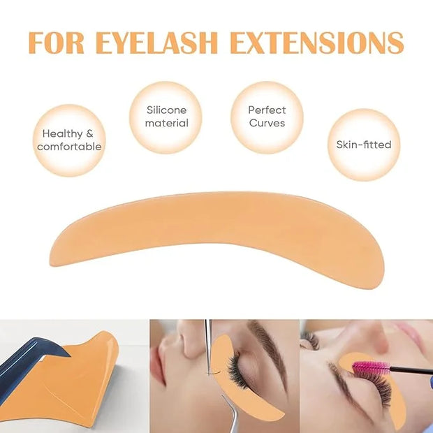 Libeauty Reusable Lash Extension eye pads 3 pairs Eyelash Lift/T-int Under Eye Gel Silicone Pads Patches Kit Soft and Skin...