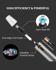 AREYZIN Nose Hair Trimmer for Men 2024 Professional Painless Rechargeable Nose Trimmer for Men and Women, Eyebrow Facial H...
