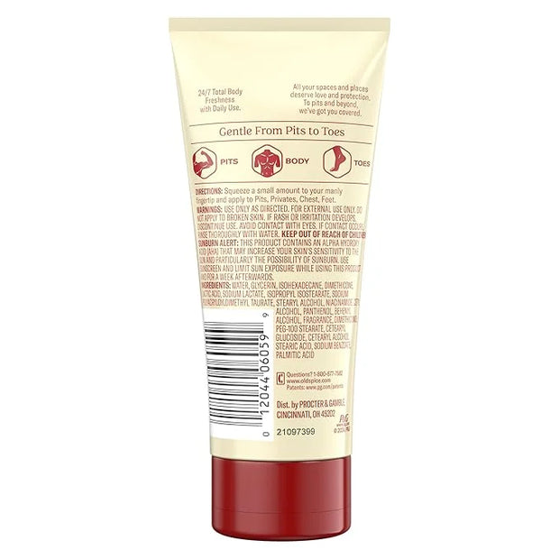 Old Spice Whole Body Deodorant for Men, Total Body Deodorant, Fiji Scent, Aluminum Free Deodorant Cream for 24/7 Freshness...