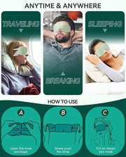 30PCS Steam Eye Masks for Dry Eyes & Fatigue Relief, Self-Heating Eye Mask for Puffiness & Dark Circles, Moist Heat Compre...
