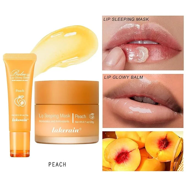 2Pcs Lip Glowy Balm and Lip Lips