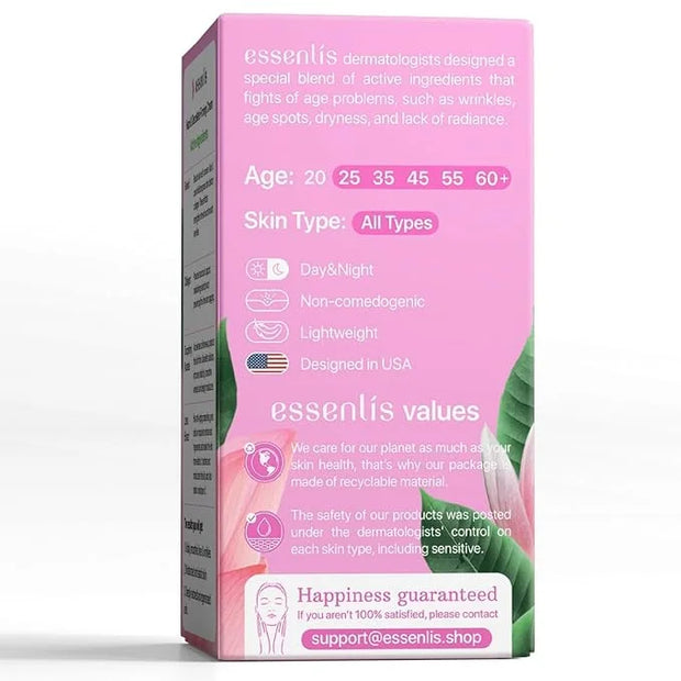 Neck Firming Cream, Anti Aging Facial Moisturizer with Retinol, Collagen, Niacinamide & Hyaluronic Acid, 1.7 Fl Oz - Produ...