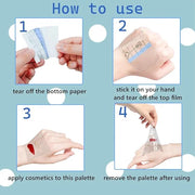 150 Pieces Makeup Hand Palette, Disposable Cosmetics Mixing