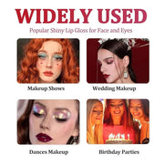 Metallic Lipsticks for Women, Glossy Lipstick Long Lasting Glossy