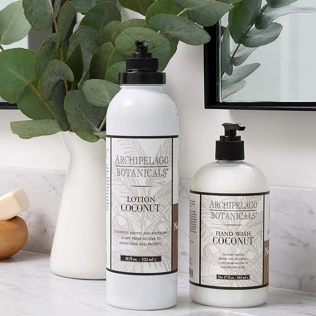 Archipelago Botanicals Coconut Lotion, Nourishing and Hydrating Lotion for Young and Healthy Skin, Scented Body Lotion Fre...