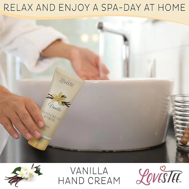 Mothers Day Gifts, Spa Basket for Women, Vanilla Bath & Body Set, Christmas & Birthday Gift, Includes Shower Gel, Body Lot...