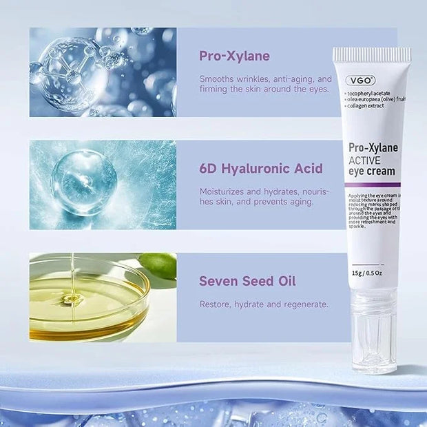 VGO Skin Care Set, with Snail Mucin 92% Moisturizer, Vitamin C Serum & Pro-Xylane Active Eye Cream, 3-Step Skin Care Kit, ...