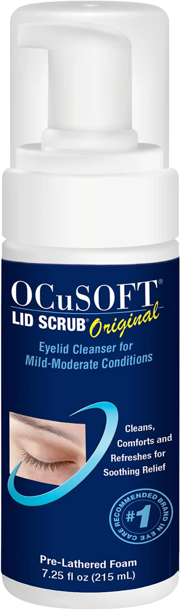 OCuSOFT Lid Scrub Foaming Cleanser & Dry Eye Mask Bundle - Eyelid & Eyelash Cleanser & Reusable Warm Compress Bundle - Soo...