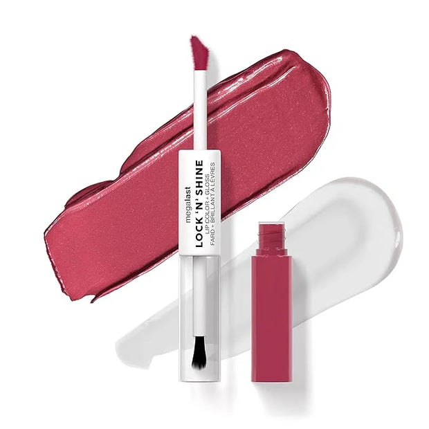 wet n wild Megalast Lock 'N' Shine Lip Gloss Color + Gloss Lipstick La Pink - Product Image