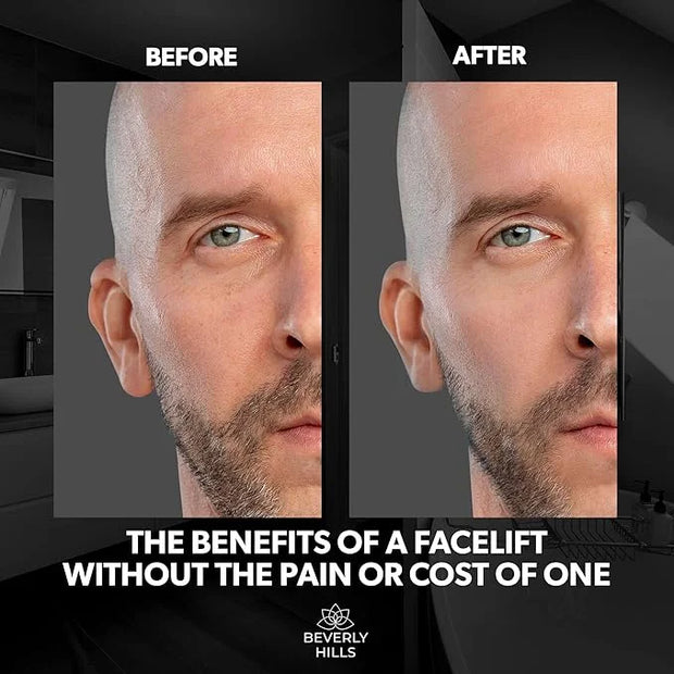 Beverly Hills Instant Facelift Anti Aging Eye Serum Treatment & Mens Instant Facelift Bundle with Discount - For Dark Circ...