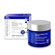 Andalou Naturals Deep Hydration Face Moisturizer, Multi-Correcting Cream, Day & Night Moisturizer for Face with Hyaluronic...
