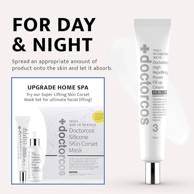 High Repelling Power Fill-up Wrinkle Cream for Women (1.7 oz) | Full Face and Under Eye Lifting Cream for Wrinkles | Fine ...