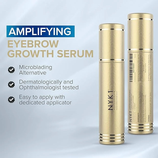 NYK1 CONCENTRATED Eyebrow Growth Serum For Thicker Brows (XL - 8ml) BrowForce Eyebrow Serum To Grow Brows Fuller Thicker N...