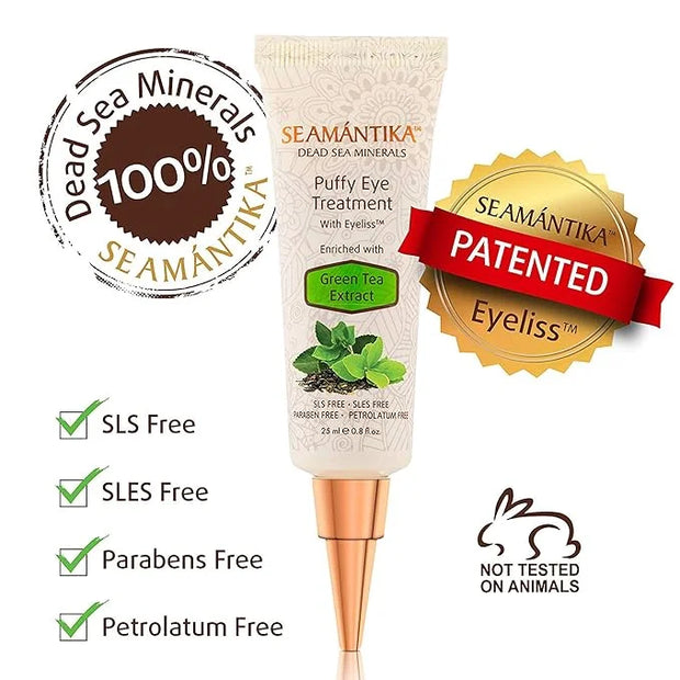 Puffy Eye Treatment Instant results – Naturally Eliminate Wrinkles, Puffiness, Dark Circle and Bags in Minutes – Hydrating...