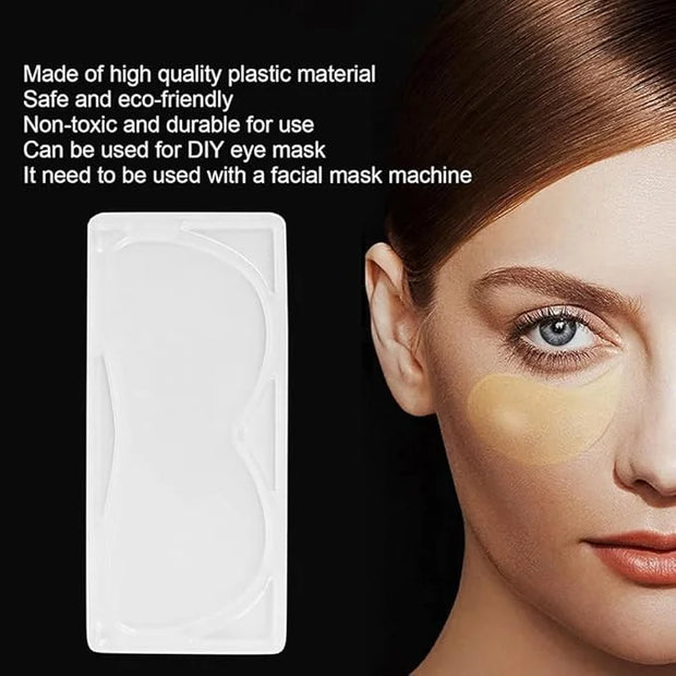 10Pcs (5Pairs) Eye Mask for DIY Face Mask Machine - Reusable Eye Patch Tray Plate Set - Portable DIY Facial Mask Machine M...