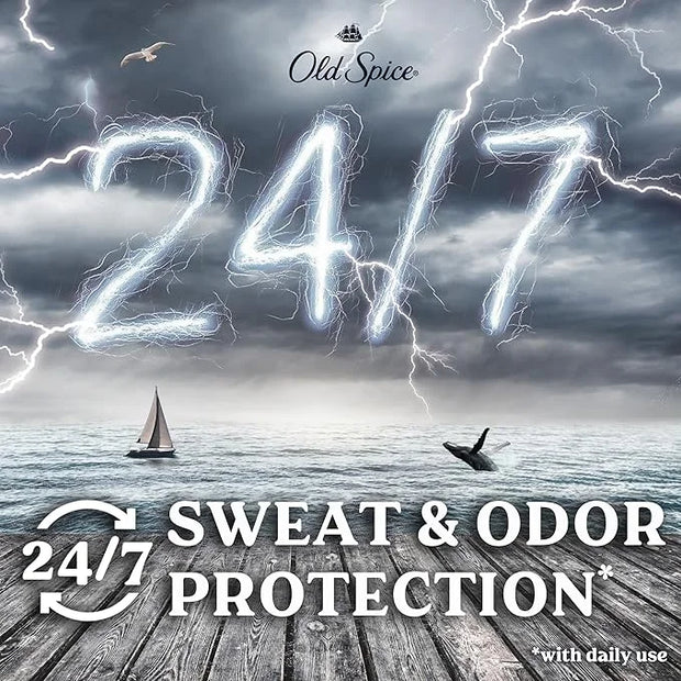 Old Spice Dry Feel Antiperspirant Deodorant for Men, 24/7 Long Lasting Freshness, 24/7 Lasting Sweat & Odor Protection, Ge...