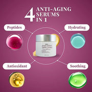 Anti-Aging Face Cream, Multi Peptide Cream, Deep Wrinkle Repair Cream, for Mature and Dry Skin, Peptide Night Cream 1.7 Fl...