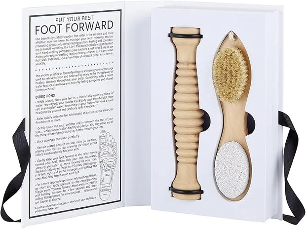 Santa Barbara Design Studio Body & Beauty Gift Set Pure Design Cardboard Book Gift Box, 2-Pieces, Best Foot Forward- Foot ...