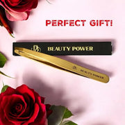Professional Tweezers - Slant, Durable Lightweight German Stainless Steel, Ultra Precision Tweezers for Eyebrows, Facial H...