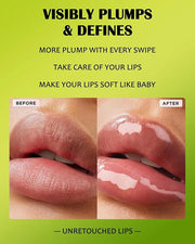 4 Colors Lip Oil Lip Glaze,Hydrating Tinted Plumping Lip Gloss,Clear Pink Shiny Glow Reviver Lip Care Oil,Longlasting Non-...